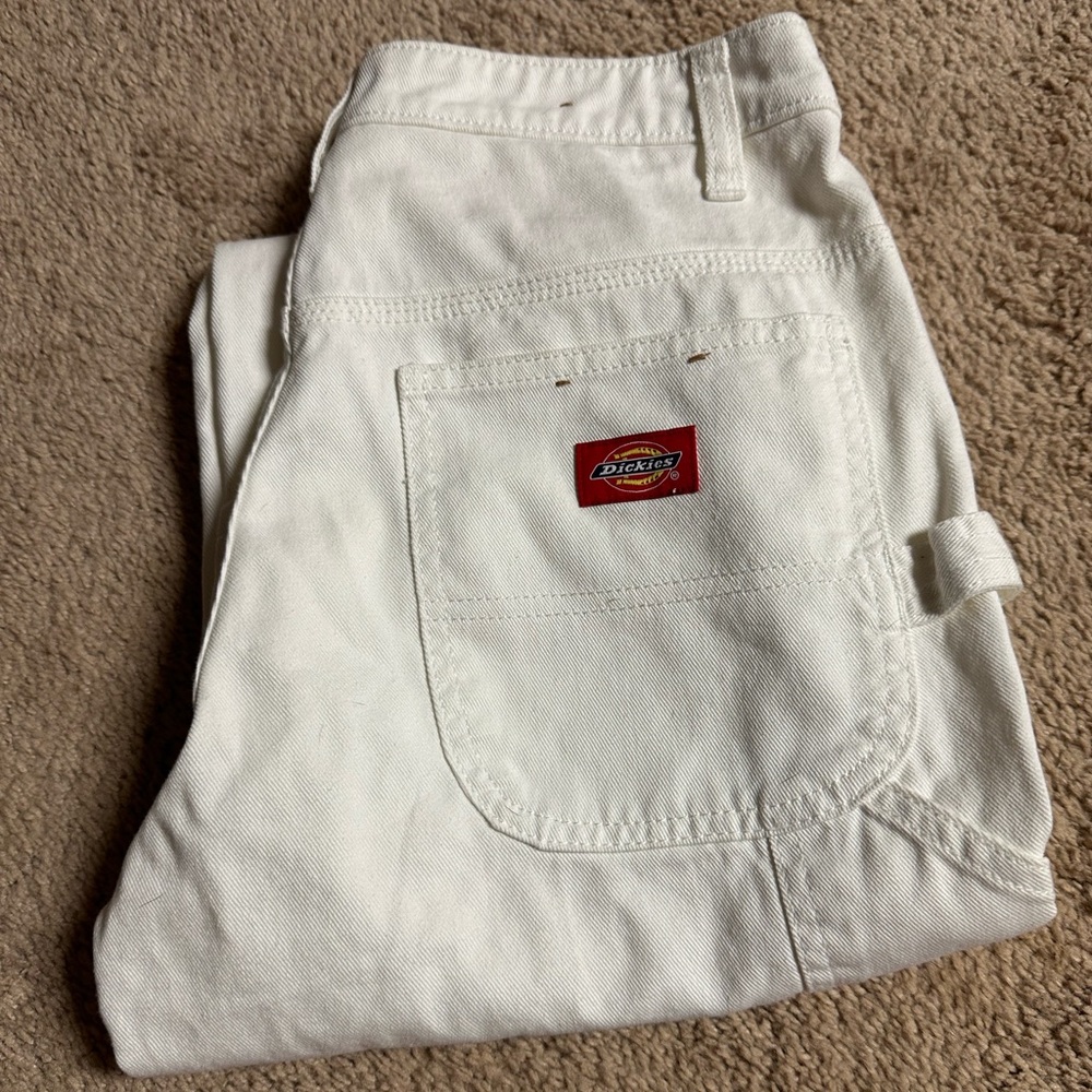 White dickies carpenter pants